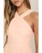 Air Of Romance Peach Maxi Dress